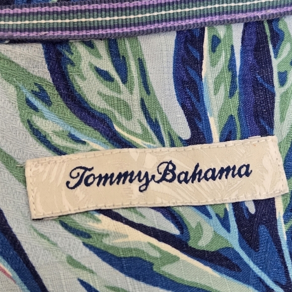 Tommy Bahama Calaveras Fronds Silk-blend Camp Short Sleeve Button-Up Shir XL - Picture 12 of 16